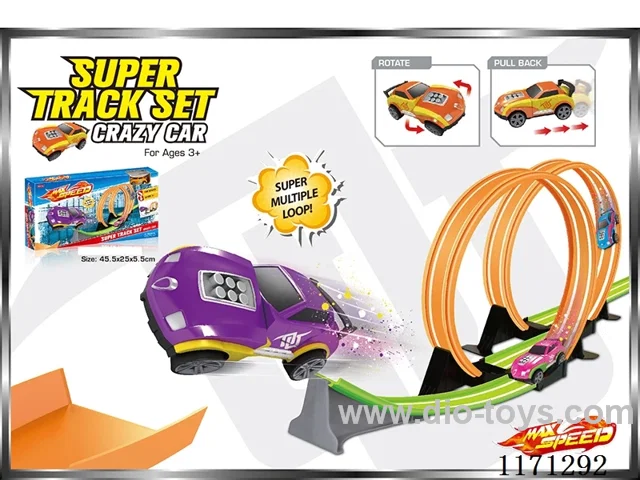 Pull Back Track Car