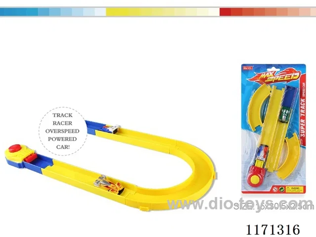Bouncing Railcar with 2 Racing Cars