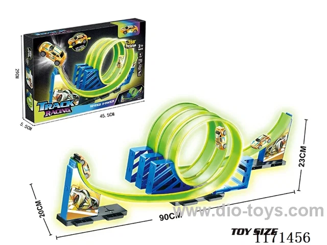Luminous Pull Back Railcar Set