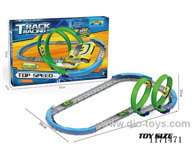 Extreme Pull Back Track Car Set