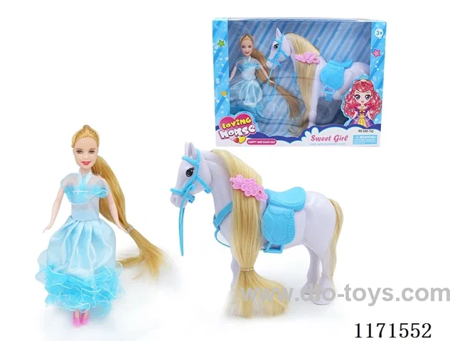 Ornament Horse + 7 inch Barbie