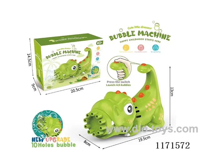 Dinosaur electric bubble machine