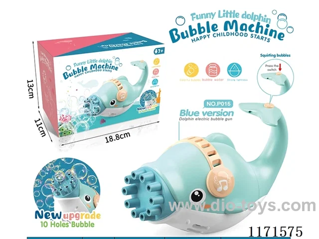 Blue Dolphin Electric Bubble Machine