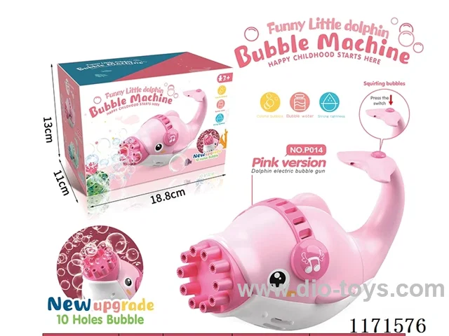 Pink Dolphin Electric Bubble Machine
