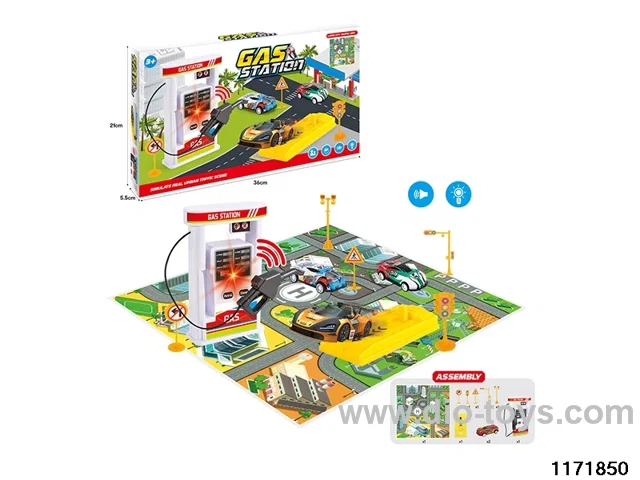 Petrol Station Scene Set