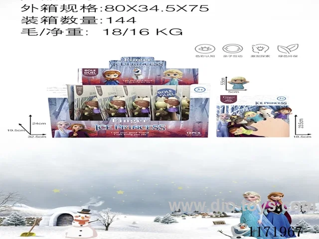 Vinyl Snow Princess finger set