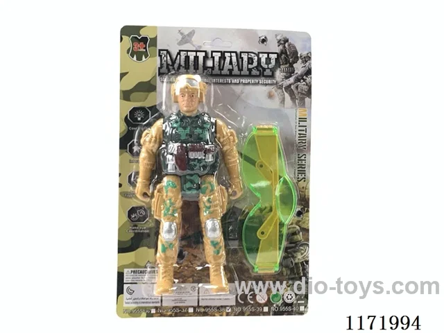 Military + glasses 2 colors mixed