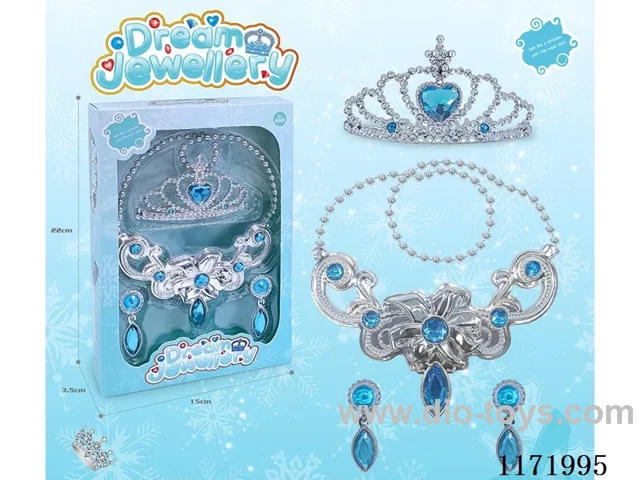 Crown Jewelry Set (Blue Diamond)