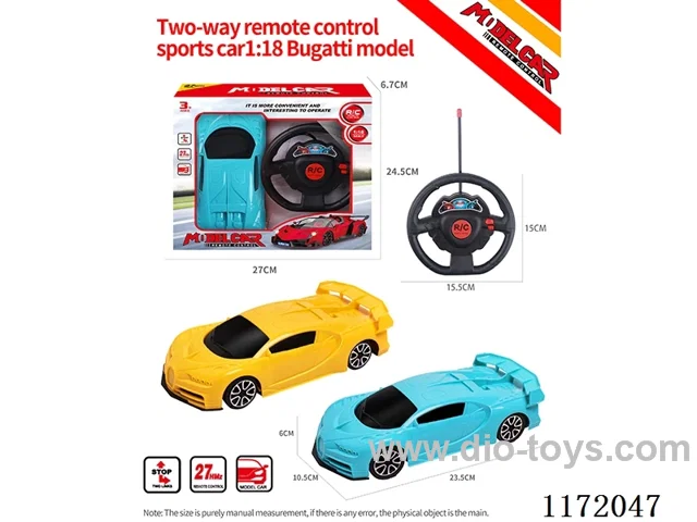 1:18 2ch rc car 2colors mixed not included battery