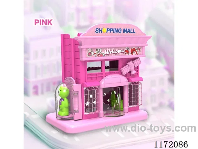 Shopping center miniature scene