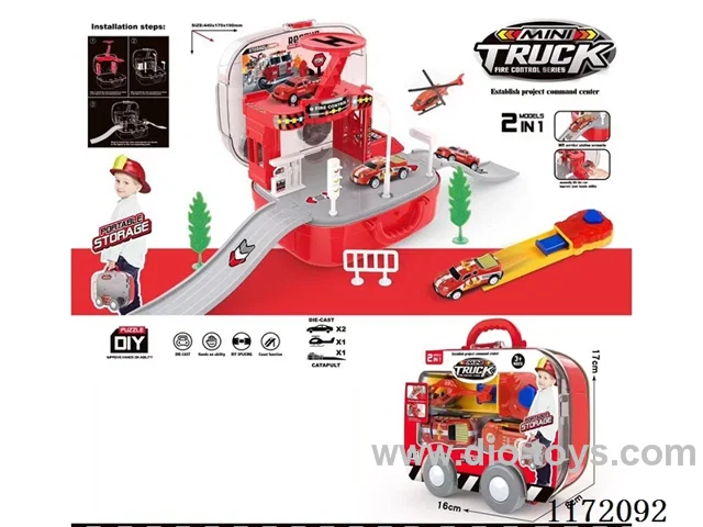 Fire storage box (2 sliding metal cars +1AB aircraft +1 catapult)
