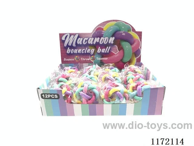 Macron colored rainbow ball