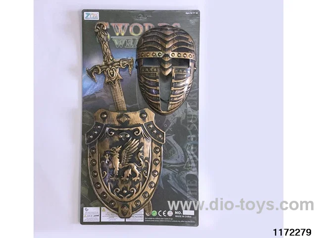 Bronze Single Sword Shield + Mask