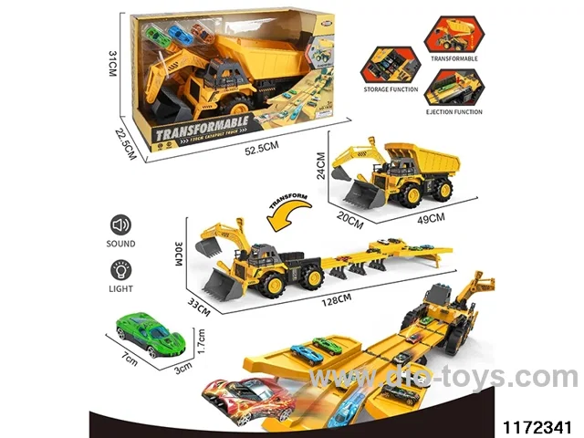 3-in-1 Ejector Transformer Engineering Vehicle