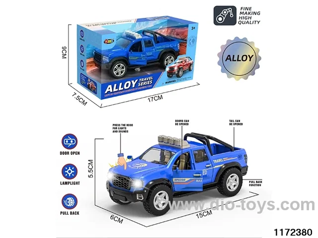 1:32 Alloy pull back car W L/M