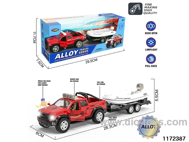 1:32 Alloy pull back car W L/M