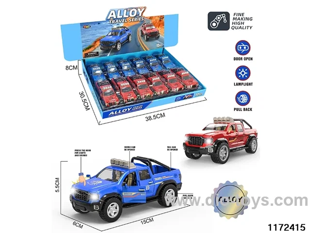 1:32 Alloy pull back car W L/M