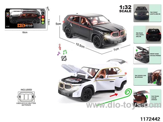 1:32 Alloy pull back car W L/M