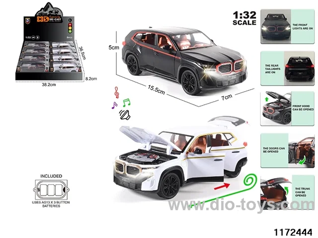 1:32 Alloy pull back car W L/M