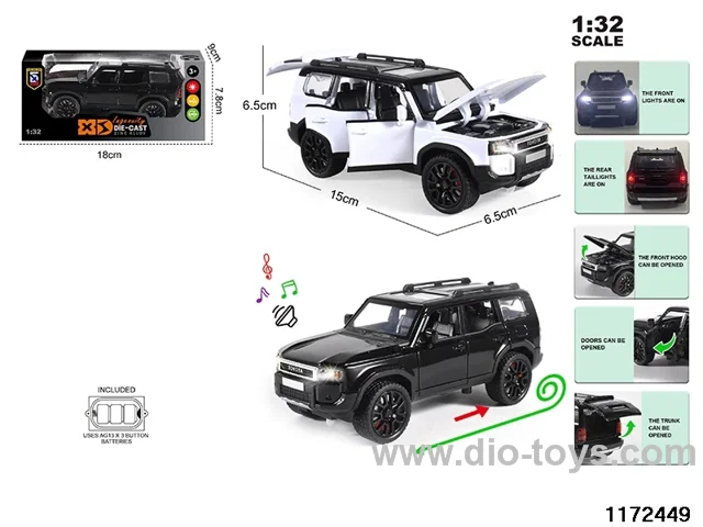 1:32 Alloy pull back car W L/M