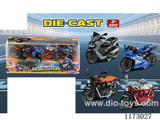 1:32 pull back alloy car 4PCS