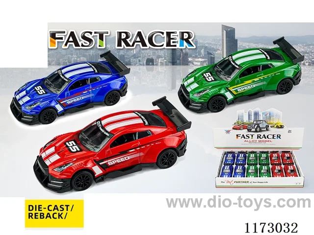 1:36 pull back alloy car 12PCS