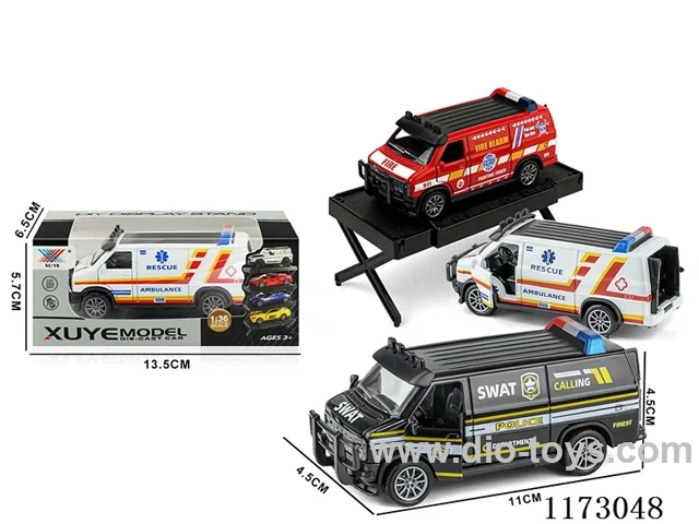 1:36 pull back alloy car 1PCS (openable door)