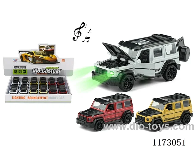 1:32 pull back alloy car 12PCS W L/M (openable door)