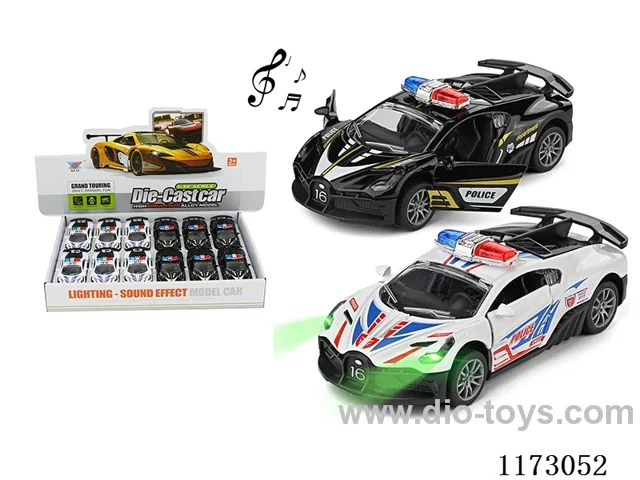 1:32 pull back alloy car 12PCS W L/M (openable door)