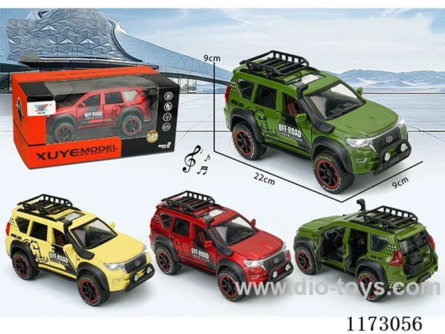 1:24 pull back alloy car 1PCS W L/M (openable door)