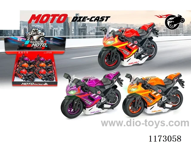 1:12 pull back alloy car 6PCS W L/M