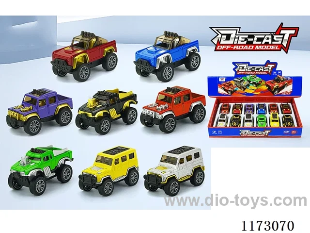 1:64 pull back alloy car 12PCS