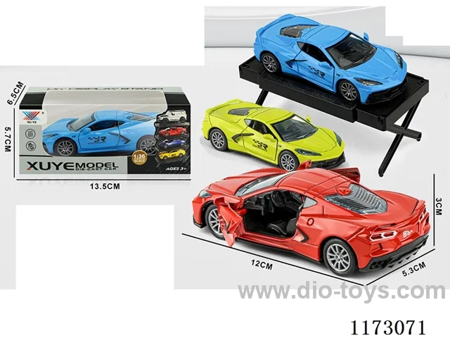 1:36 pull back alloy car 1PCS (openable door)