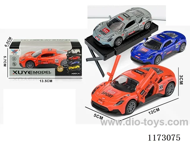 1:36 pull back alloy car 1PCS (openable door)