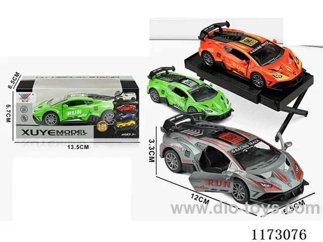 1:36 pull back alloy car 1PCS (openable door)