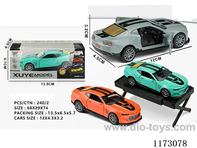 1:36 pull back alloy car 1PCS (openable door)