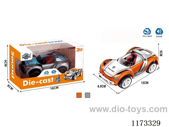 pull back alloy car with sound（3*AG3 included）