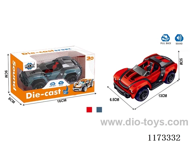 pull back alloy car with sound（3*AG3 included）