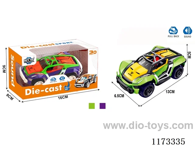 pull back alloy car with sound（3*AG3 included）