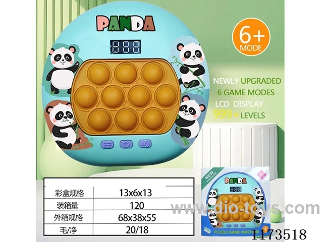 LCD speed push game -999 levels /6 modes /4 color lights