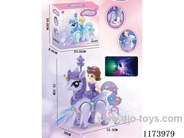 B/O Unicorn Sitting Princess Sofia (GCC)