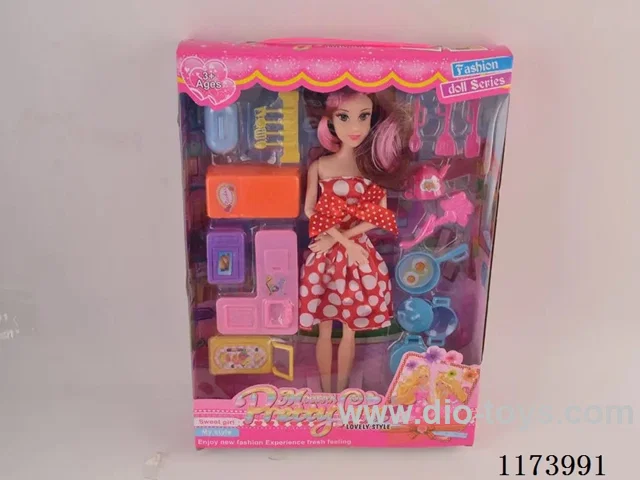 11 inch large foot 9-joint Barbie doll