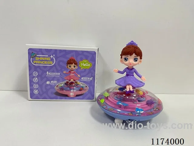 Scene Lighting Electric Frisbee Music Wanxiang Princess (Doll)