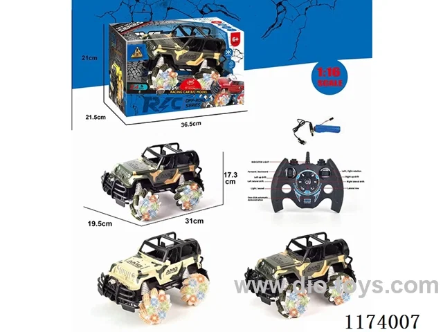1: 16 2.4G 11ch rc car W L/M included battery