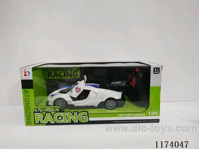 1: 24 6ch rc car with spray 2 colors mixed not included battery
