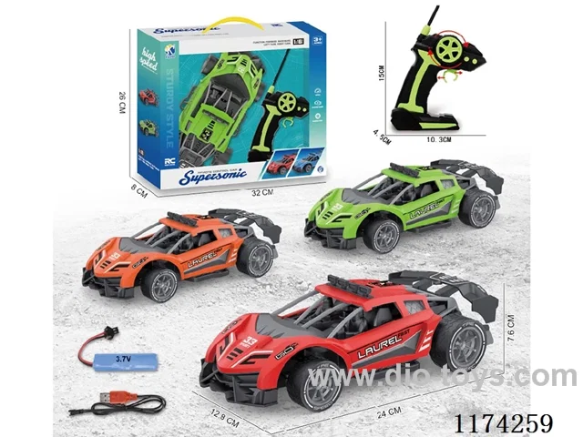 1:16 4ch rc car included battery