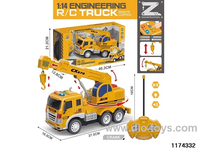 4ch RC car with lights and sounds (electricity included)