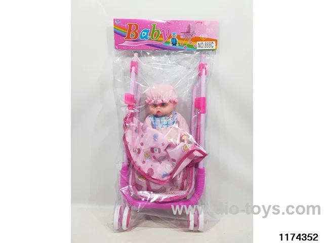 Iron stroller + baby boy