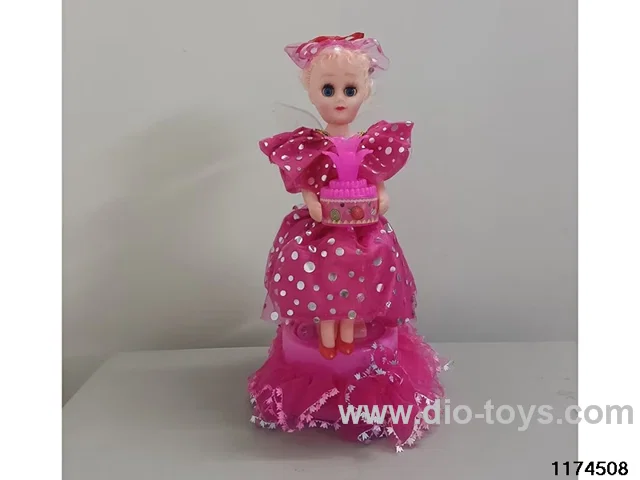 Flower hugging angel doll