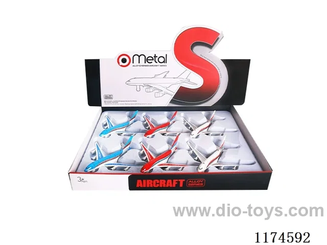 pull back alloy airplane